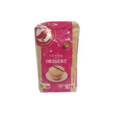 Auchan riz rond pour dessert 1 kg