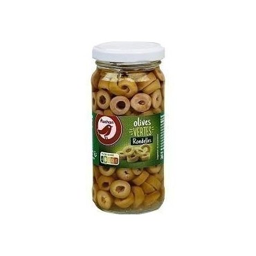 Auchan Rondelles d'olives Vertes 110g