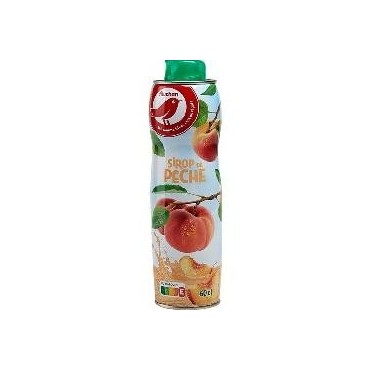 Auchan sirop pêche 60cl