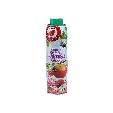 Auchan sirop pomme cassis framboise 60cl