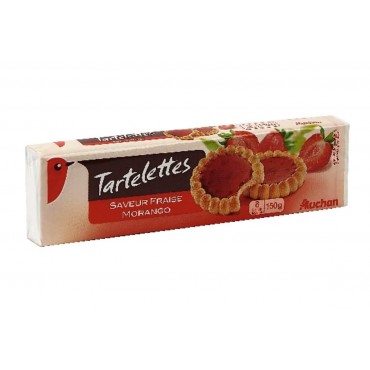 Auchan tartelette fraise x8 150g