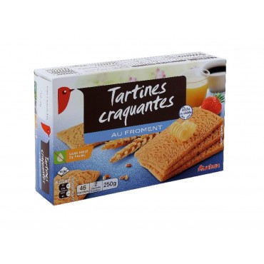Auchan tartines grillées au froment 250g