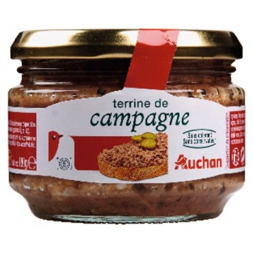Auchan terrine de campagne 180g