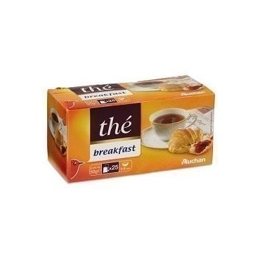 Auchan thé Breakfast sticks x25