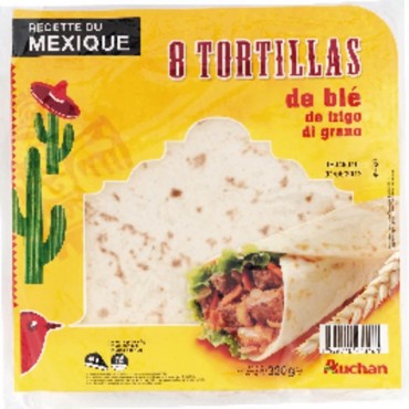 Auchan tortillas de blé 320g