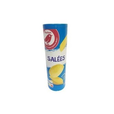 Auchan tuiles salées 170g