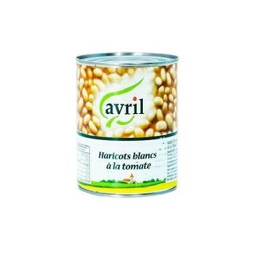 Avril haricots blancs à tomate 850ml