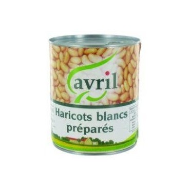 Avril haricots blancs préparés 800g