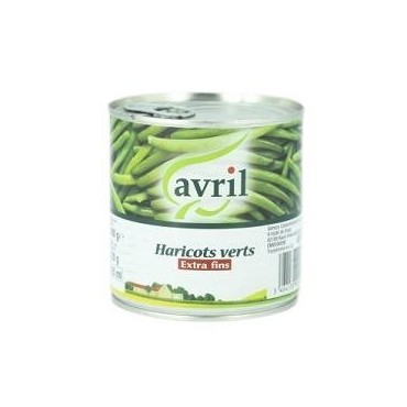 Avril haricots verts extra fins 400g