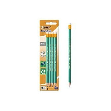 Bic Evolution 8 crayons graphite HB sans bois