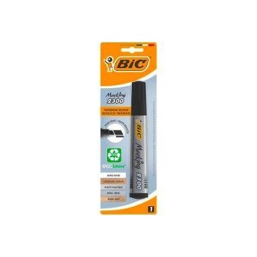 Bic marqueur permanent pointe biseautée multi-surfaces