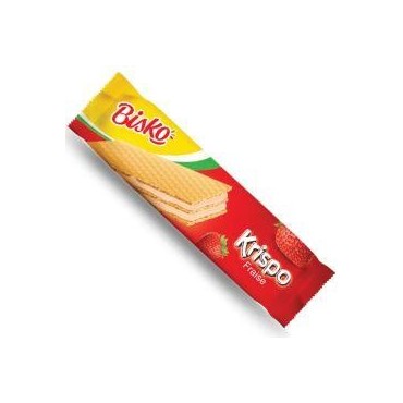 Bisko Krispo gaufrette fourrée à la fraise 10 g