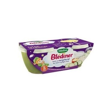 BLEDINA Blédîner bol risotto de courgettes lait dès 8 mois 2x200g