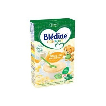 Blédine Confort flocons de céréales lactés instantanés banane 200g