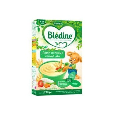 Blédine flocons de céréales instantanés aux légumes du potager 240g
