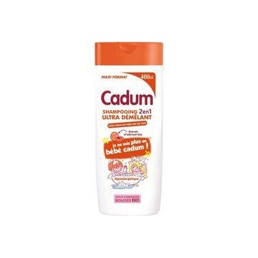 CADUM Shampooing enfant ultra démêlant abricot bio 400ml
