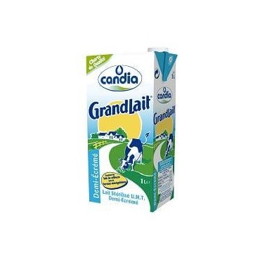 Candia lait 1/2 écrémé brique 1L