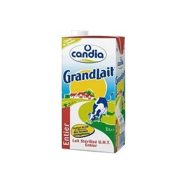 Candia lait entier brique 1L