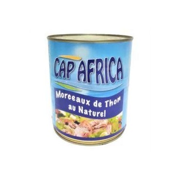 Cap Africa morceaux de thon au naturel 800G