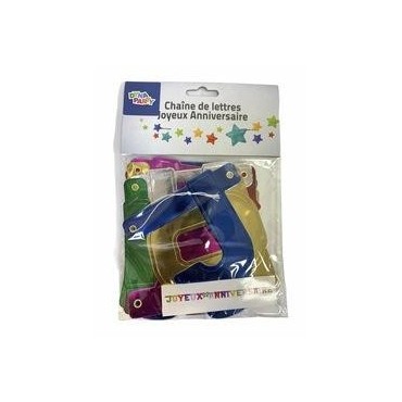 Chaine lettre joyeux anniversaire