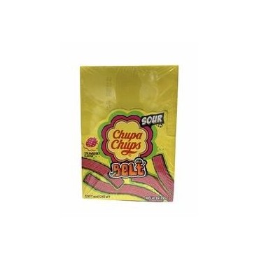 Chupa chups ceinture acide gout fraise 256G X32