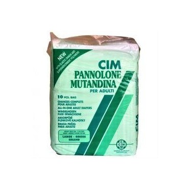 CIM couches pour adultes taille large x10 changes