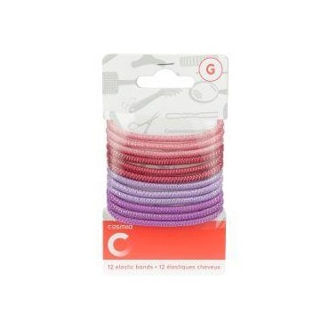 Cosmia 12 élastiques cheveux couleur
