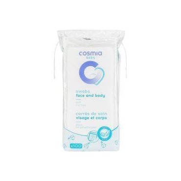 Cosmia baby carrés de soin x100