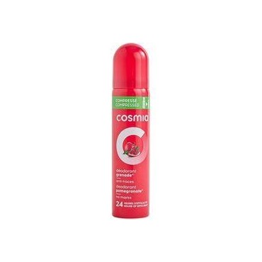 COSMIA Déodorant spray compressé 24h anti-traces grenade 75ml