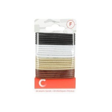 Cosmia élastiques à cheveux fins x24