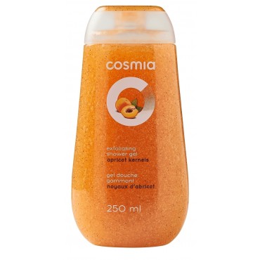 Cosmia gel douche gommant noyaux d'abricot 250ml