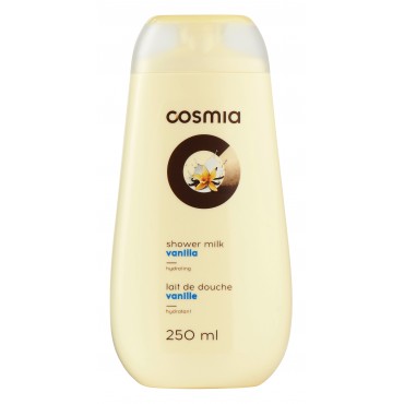 Cosmia lait de douche hydratant à la vanille 250ml