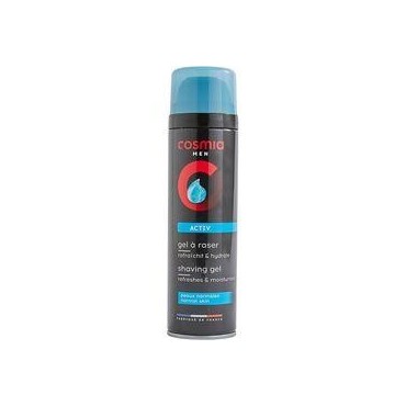 Cosmia Men gel à raser Activ peaux sensibles 200 ml