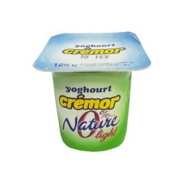 Crémor yaourt nature 0% light pot de 125 g