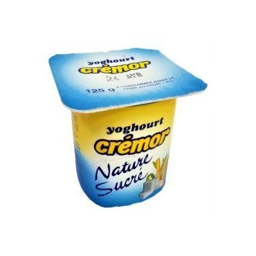 Crémor yaourt nature sucré pot 125g