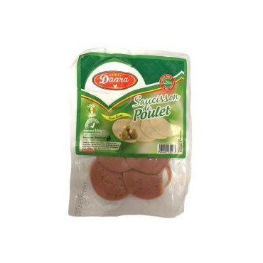 Daara saucisson de poulet en tranches aux olives 100g