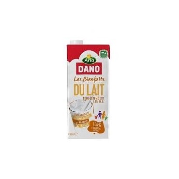 Dano lait UHT 1/2 écrémé 1l