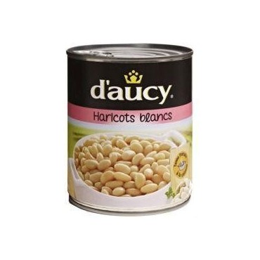 D'aucy haricots blancs 4/4 800g