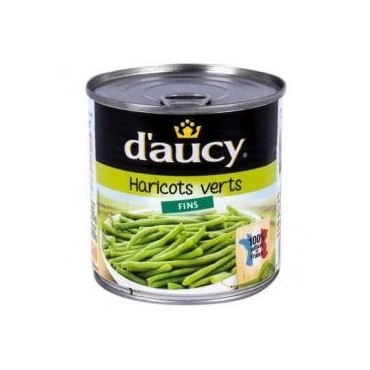 D'aucy haricots verts fins 1/2 400g
