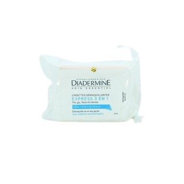 Diadermine lingettes démaquillantes 3en1 x40