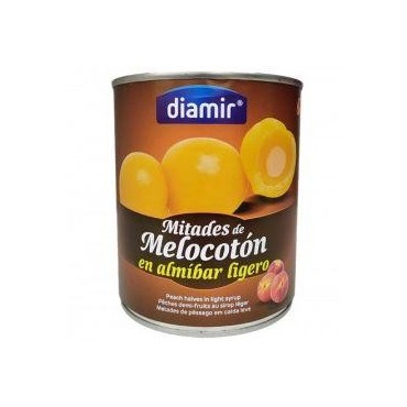 Diamir pêches demi-fruits au sirop léger 420 g