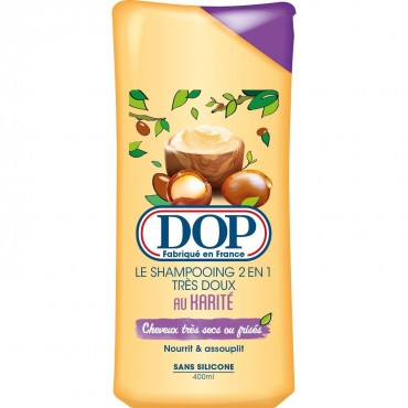 DOP shampoing karité cheveux secs 400ml