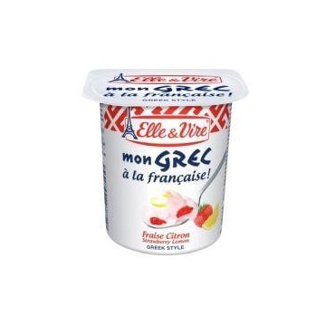 Elle&Vire grec fraise citron 125g