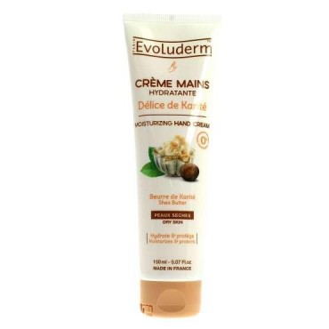 Evoluderm crème mains hydratante karité 150ml