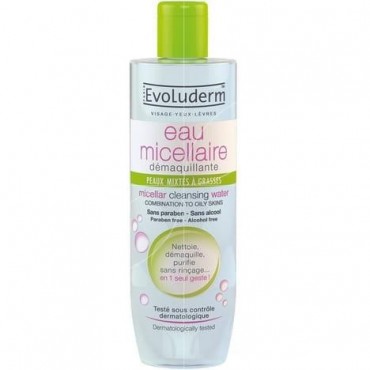 Evoluderm eau micellaire démaquillante 250ml