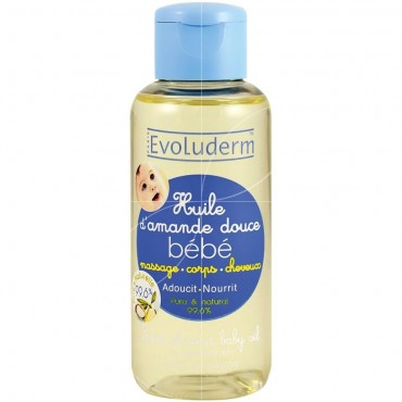 Evoluderm huile d'amande douce bébé 100ml