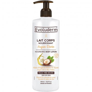 Evoluderm lait corps nourrissant argan divin 500ml