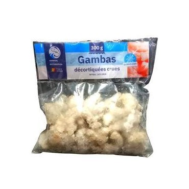Gambas décortiquées crues 300G