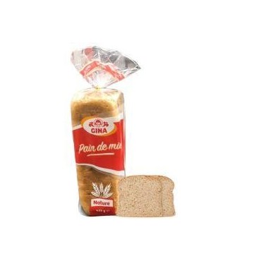 Gina pain de mie en tranches 450g