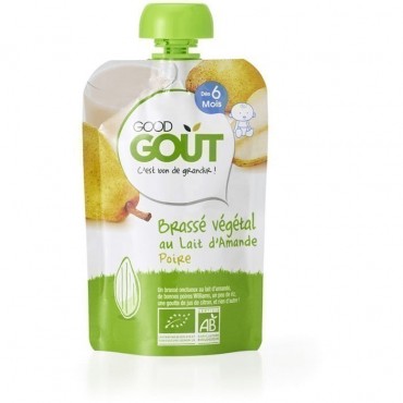 Good Gout brassé végétal au lait d'amande poire 90g